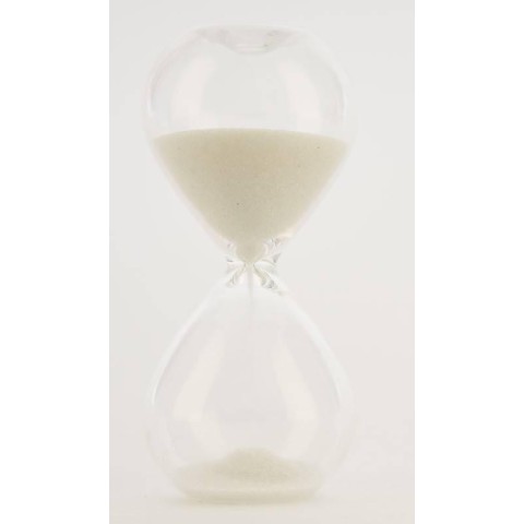 CLESSIDRA D.4XH.10 CM. SABBIA BIANCA